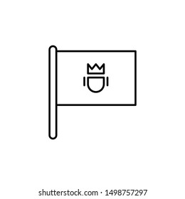Melilla country flag outline, vector, icon icon illustration isolated vector sig