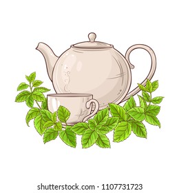 melissa tea illustration