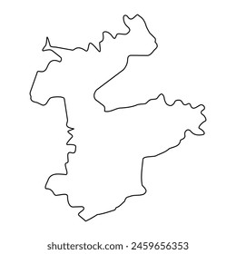 Mellieha District map, administrative division of Malta. Vector illustration.