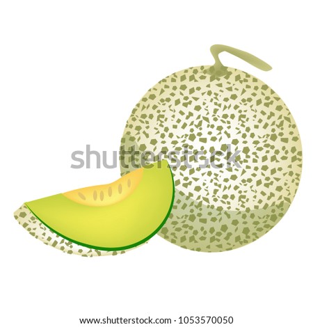 
Mellon was cut into a crescent.
