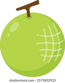 Mellon Fruit Cartoon Ilustration Design