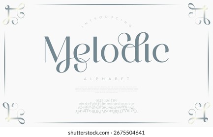 Melodic Elegant Script Serif Font for Luxury Editorial Branding