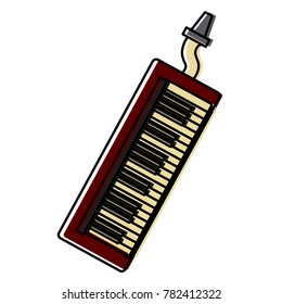 Melodic keyboard music instrument