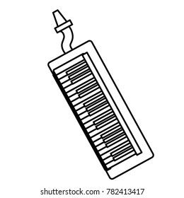 Melodic keyboard music instrument