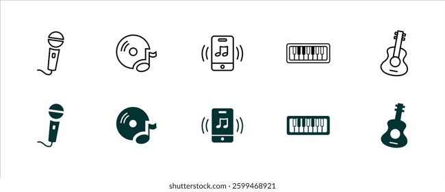 Melodic Vibes: Music and Audio Icon Collection