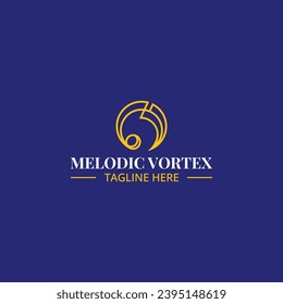 Melodic Vortex logo: A swirling vortex of musical notes, evoking creativity and harmony