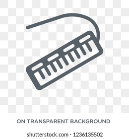 Melodica icon. Melodica design concept from Music collection. Simple element vector illustration on transparent background.