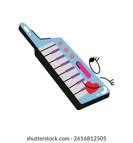 Melodica vector Sticker. Eps 10 file
