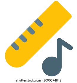 Melodious sound player by a long flute