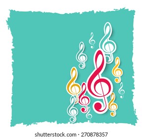 Melody background. vector illustration.