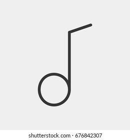 Melody  icon illustration isolated vector sign symbol