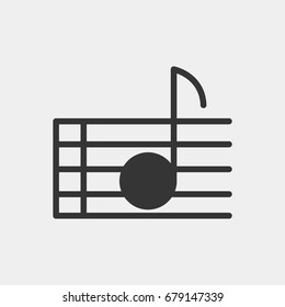 Melody  icon illustration isolated vector sign symbol
