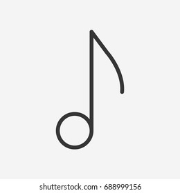 Melody icon illustration isolated vector sign symbol