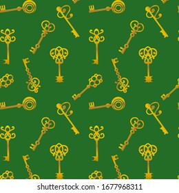 The melody of the keys. Several patterned keys on the same canvas