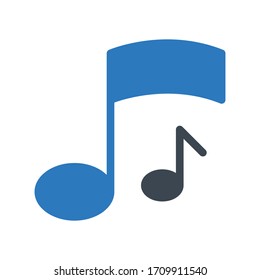 melody vector glyph color icon 