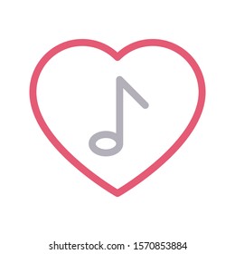melody vector thin line icon 