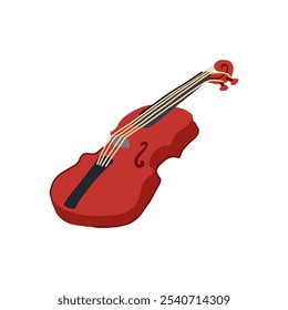 melody violino cartoon. notas de concerto, técnica de prática, composição virtuosa melodia sinal de violino. isolado símbolo vetor ilustração