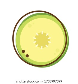 Melon cartoon vector. Melon logo design.