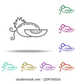 melon dusk icon. Elements of Vegetables in multi color style icons. Simple icon for websites, web design, mobile app, info graphics