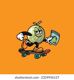 melon fruit smoking blunt hold weed cannabis bud nug