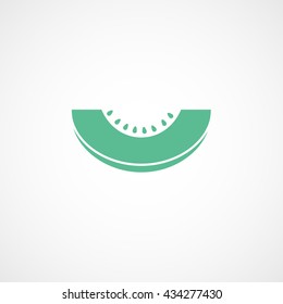 Melon Green Icon On White Background