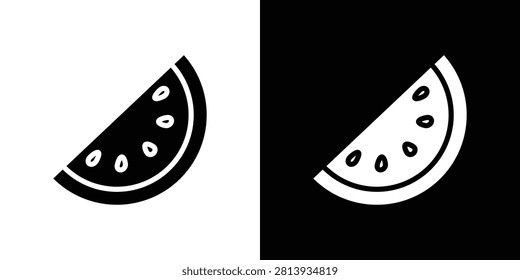 Melon icon black symbol group