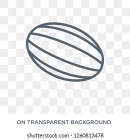 Melon icon. Melon design concept from Fruit and vegetables collection. Simple element vector illustration on transparent background.