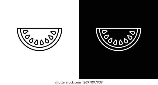 Ícone melão design arte vetorial Ilustrações