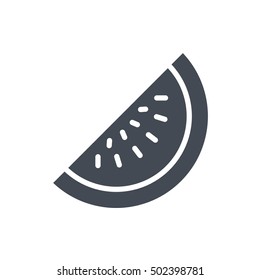 Melon Icon Food Fruits Outlined silhouette