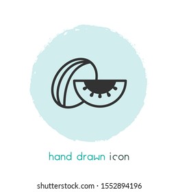 Melon icon line element. Vector illustration of melon icon line isolated on clean background for your web mobile app logo design.
