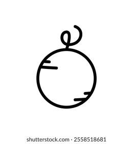 melon icon with line style
