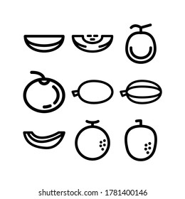 melon icon or logo isolated sign symbol vector illustration - Collection of high quality black style vector icons

