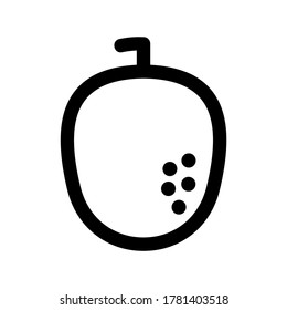 melon icon or logo isolated sign symbol vector illustration - high quality black style vector icons
