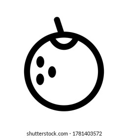 melon icon or logo isolated sign symbol vector illustration - high quality black style vector icons
