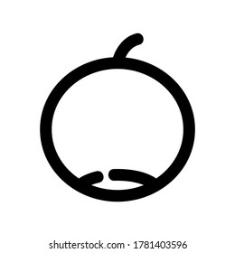 melon icon or logo isolated sign symbol vector illustration - high quality black style vector icons
