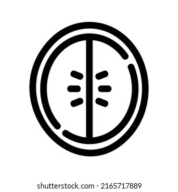 Melonsymbol oder Logo einzeln auf Zeichen, Vektorgrafik - hochwertige Vektorsymbole in schwarzem Stil
