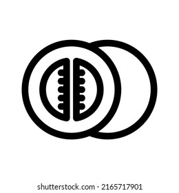 melon icon or logo isolated sign symbol vector illustration - high quality black style vector icons

