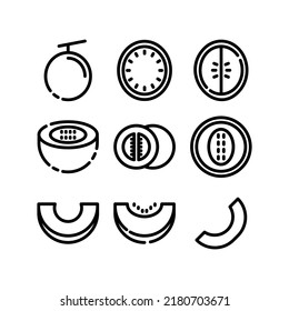 melon icon or logo isolated sign symbol vector illustration - Collection of high quality black style vector icons
