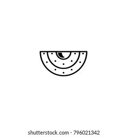melon icon. sign design