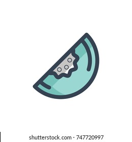 melon icon vector. melon icon filled outline style design