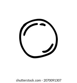 melon icon in vector. Logotype - Doodle