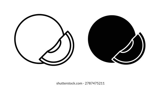 Melon icon vector, symbol, logo illustrations