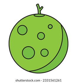 melon icon vector template illustration logo design