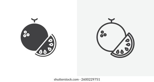 Melon icon vectors collection for website UI designs