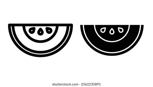 Melon Icons pack in outlined and flat versions