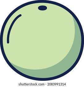 Melon illustration icon design flat food