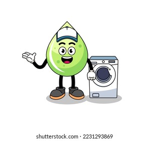 Melonensaft-Illustration als Wäscheservice , Charakterdesign