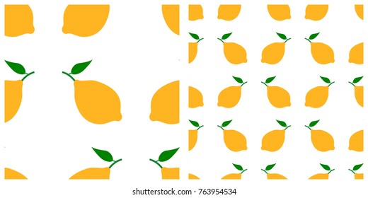 Melon or lime or orange seamless pattern on transparent background