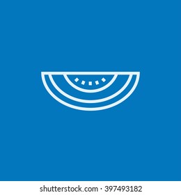 Icono de línea de melón.