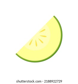 Melon logo vector. melon on white background. Half melon.